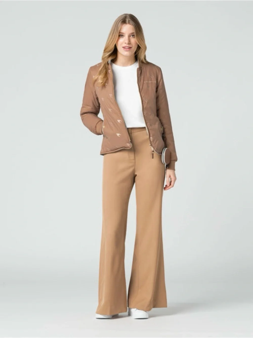 Porsche Heritage Women’s Reversible Jacket Brown Grey Size M